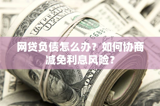 济南网贷负债怎么办？如何协商减免利息风险？