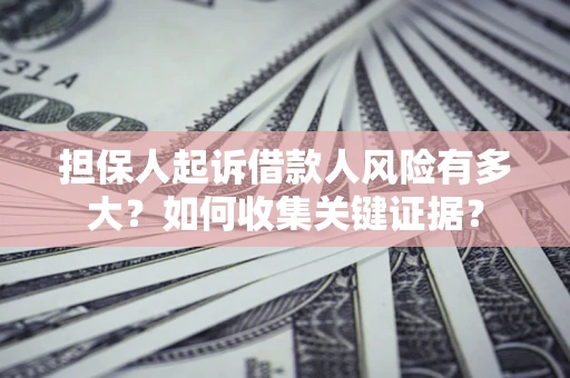 济南担保人起诉借款人风险有多大？如何收集关键证据？
