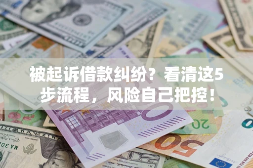 济南被起诉借款纠纷？看清这5步流程，风险自己把控！