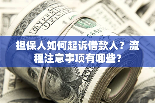 济南担保人如何起诉借款人？流程注意事项有哪些？
